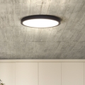 Dimmbare LED-Deckenleuchte ESTELA LED/36W/230V d 30 cm schwarz + Fernbedienung