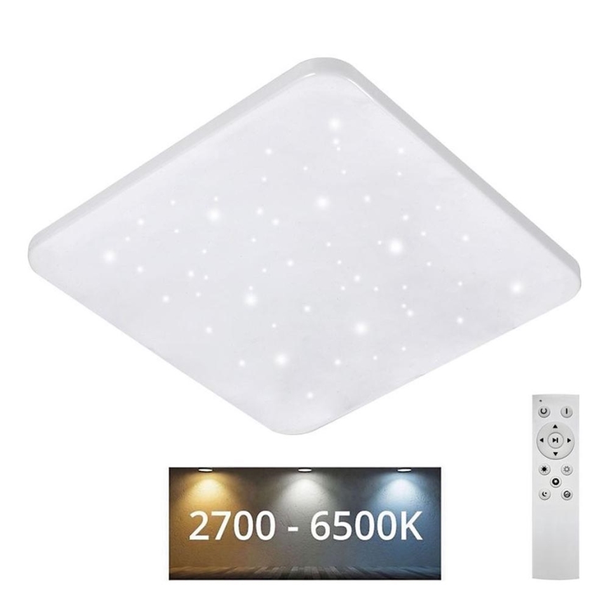 Dimmbare LED-Deckenleuchte FLORA LED/60W/230V 2700-6500K 53x53 cm + Fernbedienung
