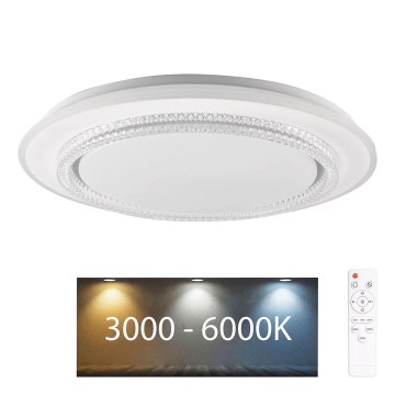 Dimmbare LED-Deckenleuchte für Badezimmer ADELA LED/72W/230V d 48 cm 3000-6000K IP44 + Fernbedienung