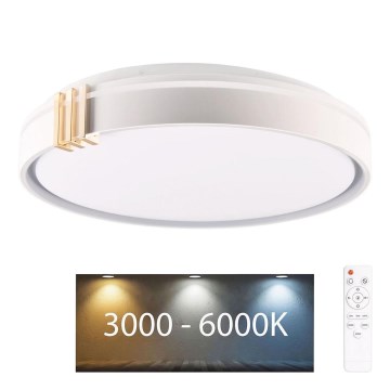 Dimmbare LED-Deckenleuchte für Badezimmer ARLETTA LED/72W/230V d 48 cm 3000-6000K IP44 + Fernbedienung