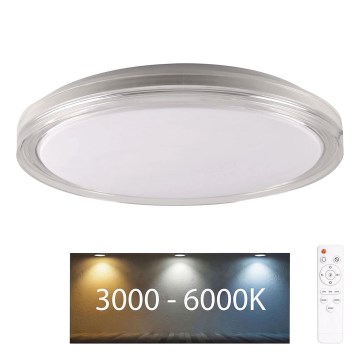 Dimmbare LED-Deckenleuchte für Badezimmer CASSANDRA LED/72W/230V d 49 cm 3000-6000K IP44 + Fernbedienung