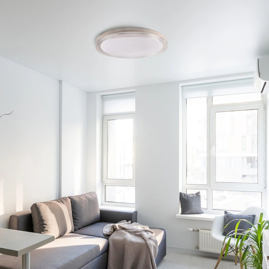 Dimmbare LED-Deckenleuchte für Badezimmer CASSANDRA LED/72W/230V d 49 cm 3000-6000K IP44 + Fernbedienung