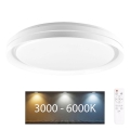 Dimmbare LED-Deckenleuchte für Badezimmer ELIZA LED/72W/230V d 48,5 cm 3000-6000K IP44 + Fernbedienung