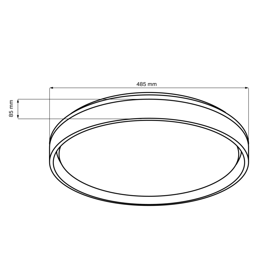 Dimmbare LED-Deckenleuchte für Badezimmer ELIZA LED/72W/230V d 48,5 cm 3000-6000K IP44 + Fernbedienung