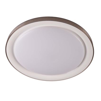 Dimmbare LED-Deckenleuchte für Badezimmer GRAŻYNA LED/48W/230V 3000-6000K d 41 cm IP44 grau + Fernbedienung