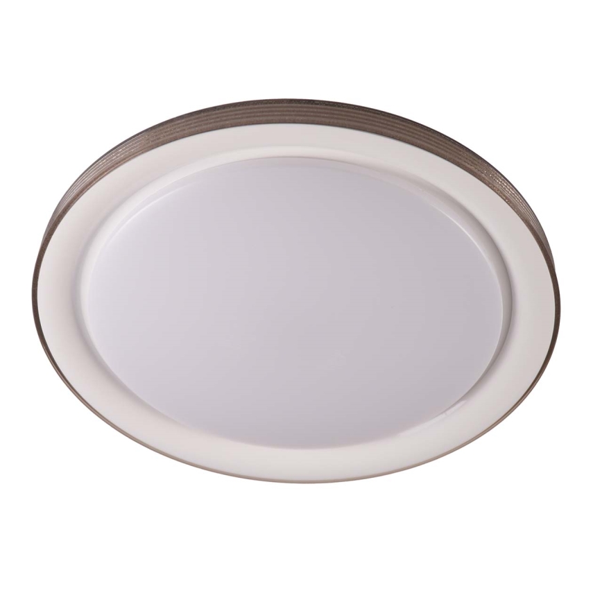 Dimmbare LED-Deckenleuchte für Badezimmer GRAŻYNA LED/48W/230V 3000-6000K d 41 cm IP44 grau + Fernbedienung