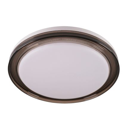 Dimmbare LED-Deckenleuchte für Badezimmer HALINA LED/48W/230V 3000-6000K d 38 cm IP44 schwarz + Fernbedienung