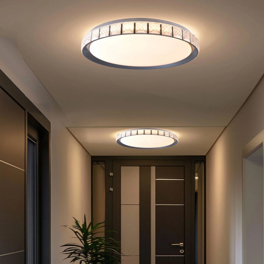 Dimmbare LED-Deckenleuchte für Badezimmer NINA LED/72W/230V d 49 cm 3000-6000K IP44 + Fernbedienung