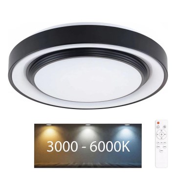 Dimmbare LED-Deckenleuchte für Badezimmer ZYGMUNT LED/48W/230V d 38,5 cm 3000-6000K IP44 + Fernbedienung