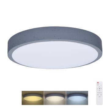 Dimmbare LED-Deckenleuchte GREY LED/60W/230V 3000-6500K grau d 49 cm + Fernbedienung