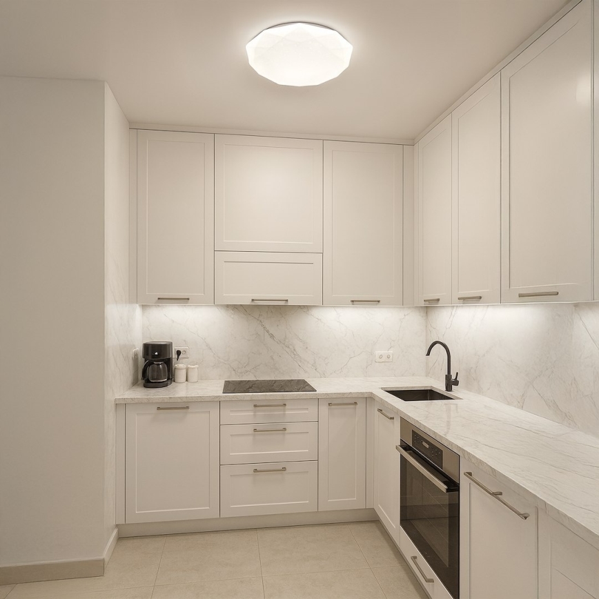 LED-dimmbare Deckenleuchte HEX LED/72W/230V 3000–6000K Ø 50 cm weiß + Fernbedienung