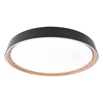 Dimmbare LED-Deckenleuchte ILVI, LED/30W/230V, 2700-6500K, Ø 40 cm, schwarz/beige + Fernbedienung