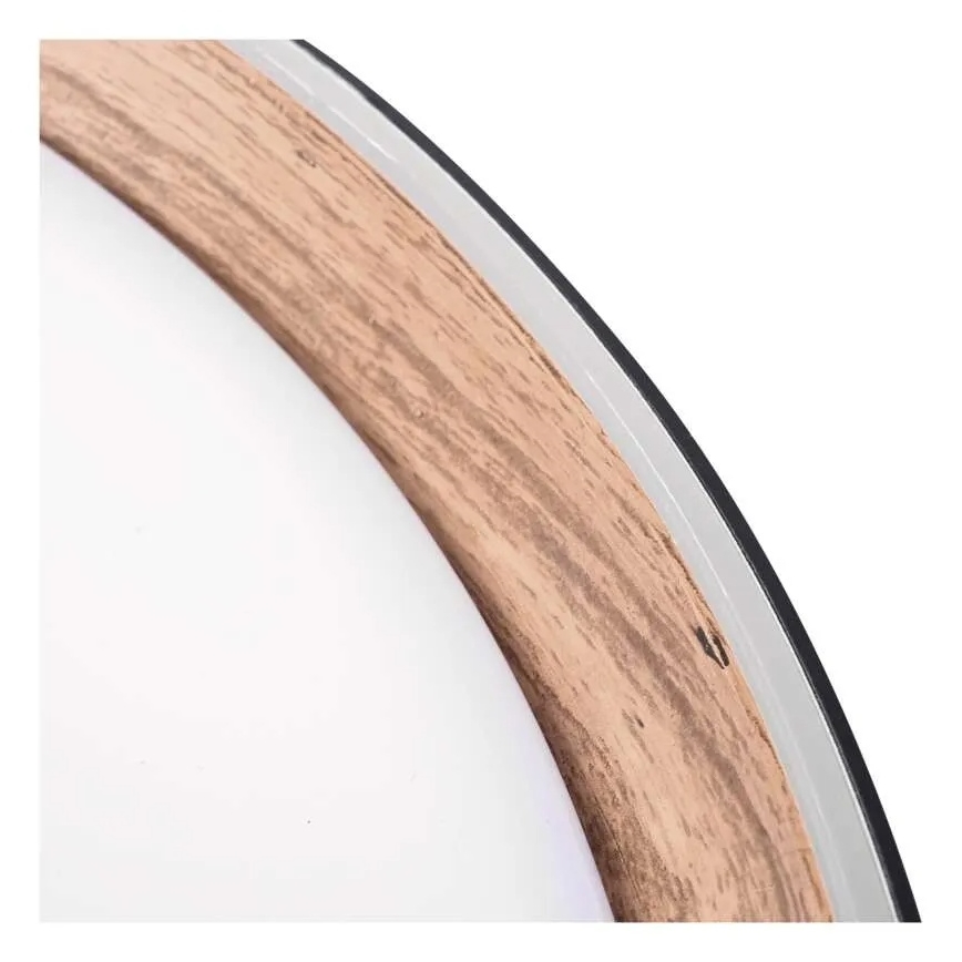 Dimmbare LED-Deckenleuchte ILVI, LED/30W/230V, 2700-6500K, Ø 40 cm, schwarz/beige + Fernbedienung