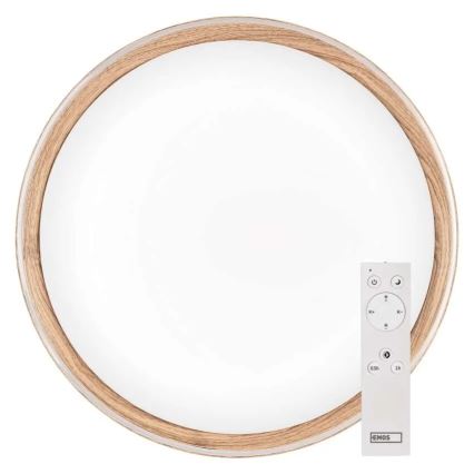 Dimmbare LED-Deckenleuchte ILVI LED/45W/230V 2700-6500K Ø 50 cm beige mit Fernbedienung