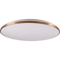 Dimmbare LED-Deckenleuchte KERN LED/100W/230V 3000/4000/6000K Ø 100 cm gold + Fernbedienung