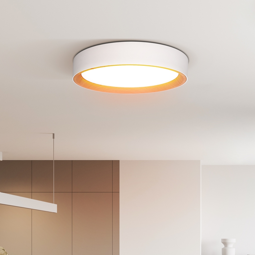 Dimmbare LED-Deckenleuchte LARIOS LED/48W/230V 3000-6500K d 39 cm weiß + Fernbedienung