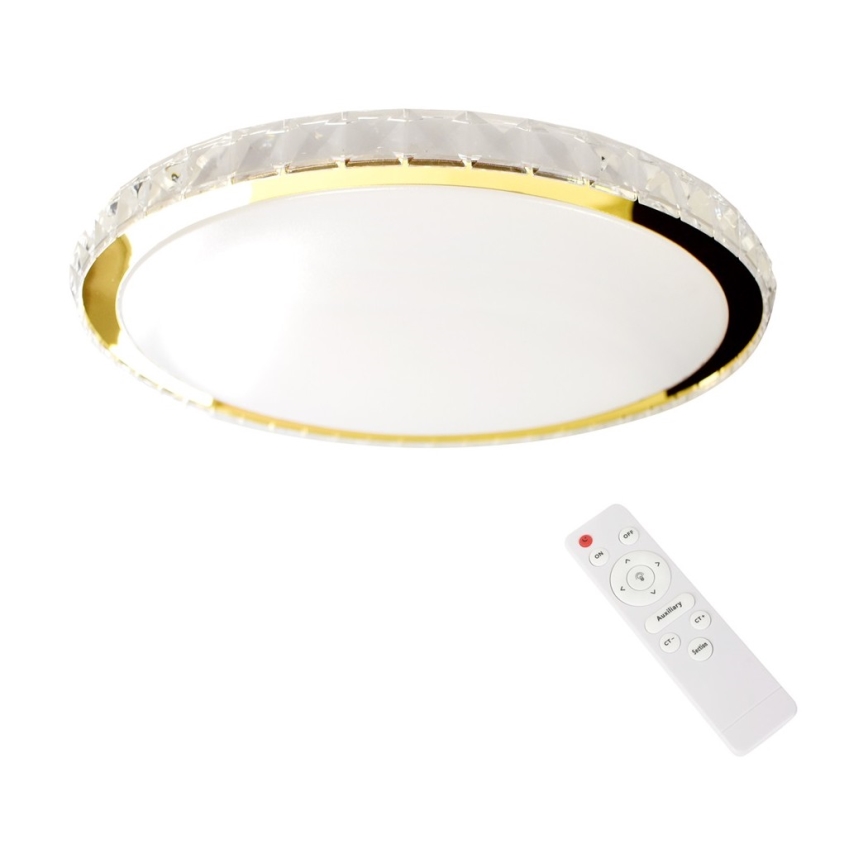 Dimmbare LED-Deckenleuchte LAYLA LED/33W/230V 3000/4000/6000K golden + Fernbedienung