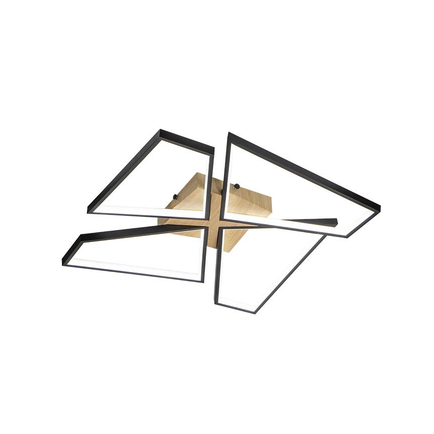 Dimmbare LED-Deckenleuchte LED/115W/230V 3000-6500K braun/schwarz + Fernbedienung