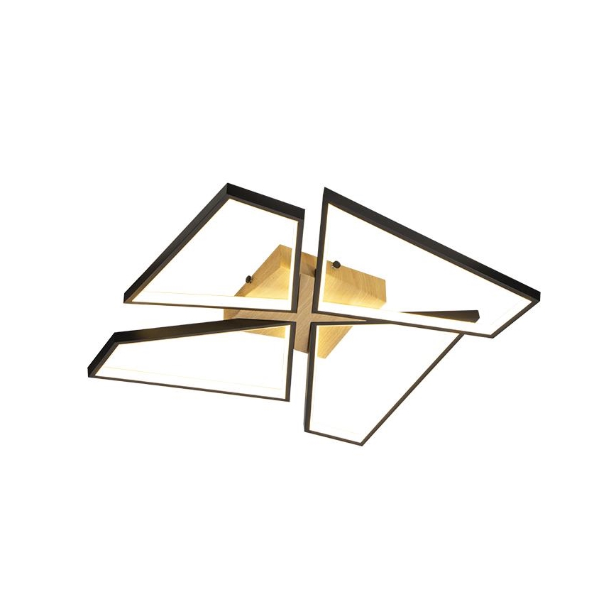 Dimmbare LED-Deckenleuchte LED/115W/230V 3000-6500K braun/schwarz + Fernbedienung