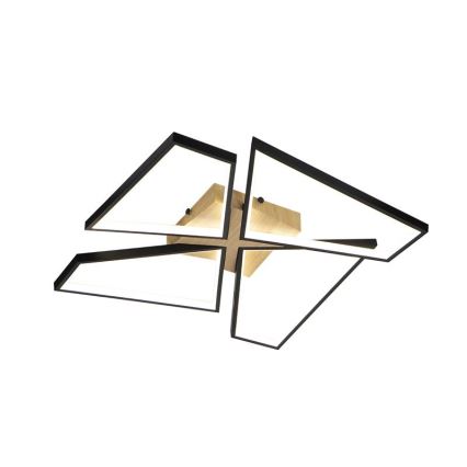 Dimmbare LED-Deckenleuchte LED/115W/230V 3000-6500K braun/schwarz + Fernbedienung