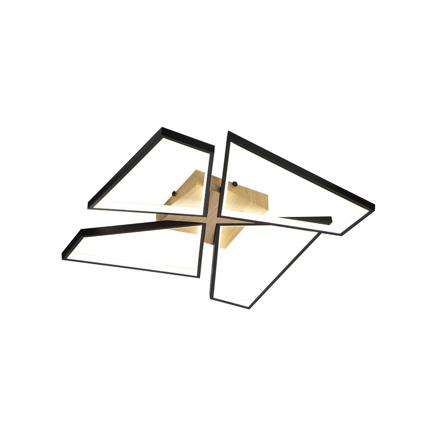 Dimmbare LED-Deckenleuchte LED/115W/230V 3000-6500K braun/schwarz + Fernbedienung