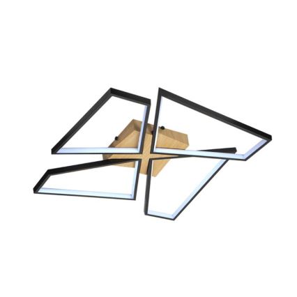 Dimmbare LED-Deckenleuchte LED/115W/230V 3000-6500K braun/schwarz + Fernbedienung