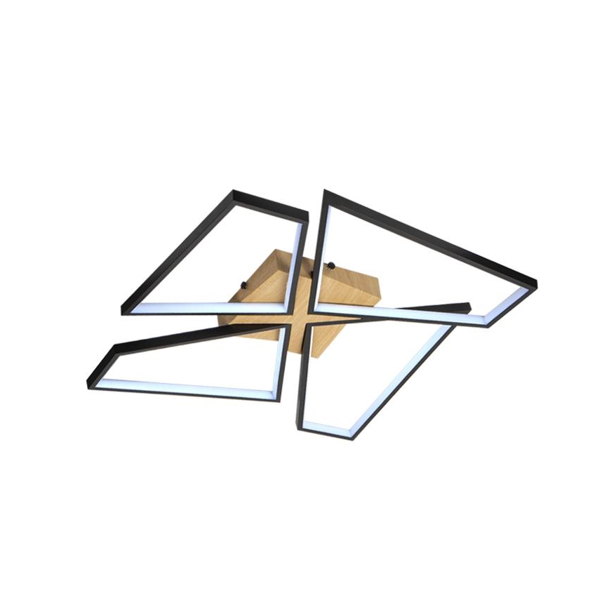 Dimmbare LED-Deckenleuchte LED/115W/230V 3000-6500K braun/schwarz + Fernbedienung