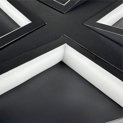 Dimmbare LED-Deckenleuchte LED/115W/230V 3000-6500K schwarz + Fernbedienung