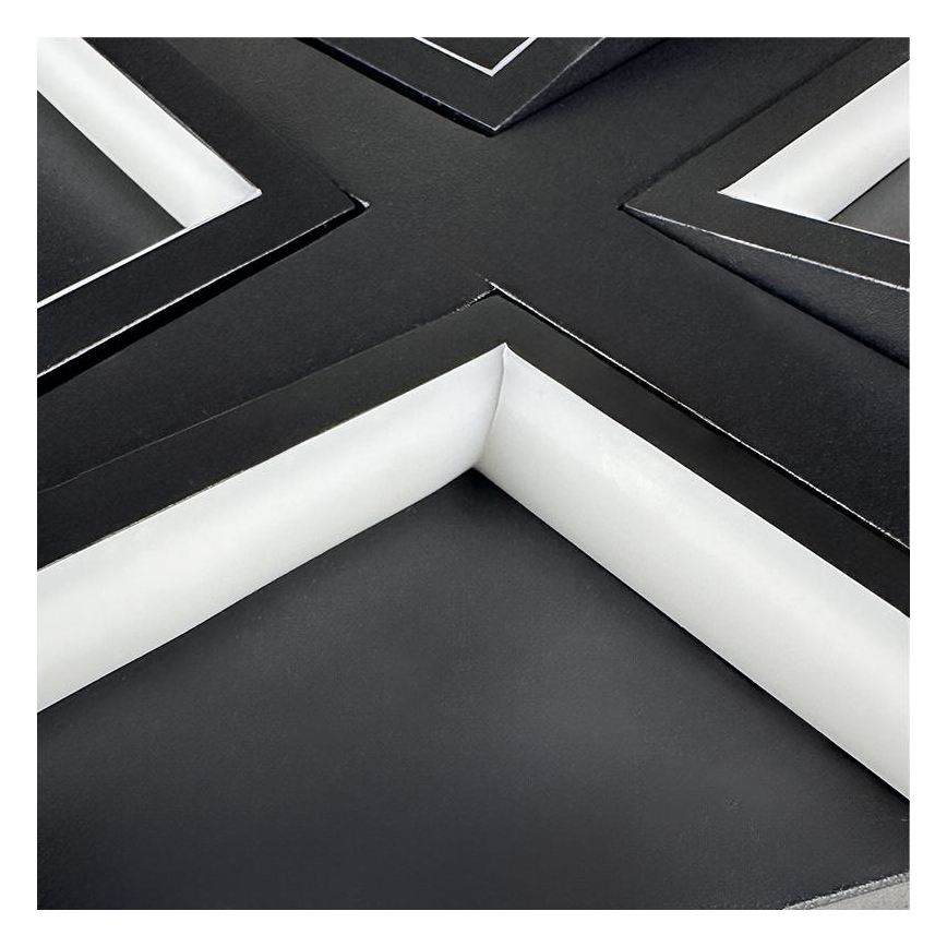 Dimmbare LED-Deckenleuchte LED/115W/230V 3000-6500K schwarz + Fernbedienung