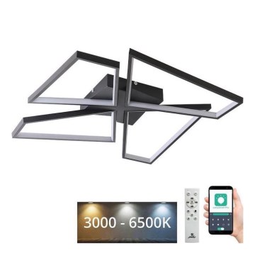 Dimmbare LED-Deckenleuchte LED/115W/230V 3000-6500K schwarz + Fernbedienung