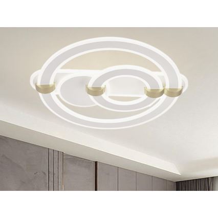 Dimmbare LED-Deckenleuchte LED/120W/230V 3000-6500K + Fernbedienung