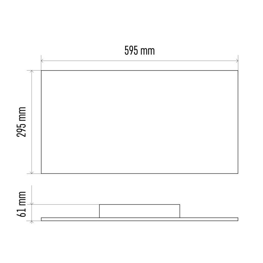 Dimmbare LED-Deckenleuchte LED/24W/230V 2700K-6000K rechteckig CRI 95 + Fernbedienung