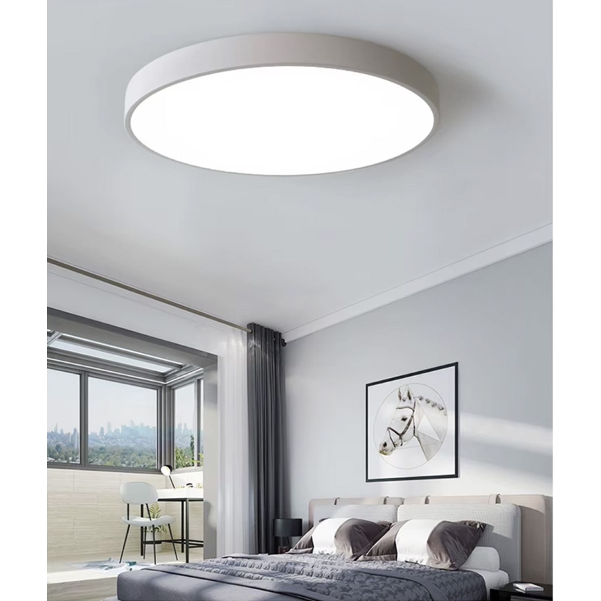 Dimmbare LED-Deckenleuchte LED/30W/230V 3000-6500K d 30 cm weiß + Fernbedienung