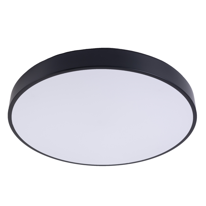 Dimmbare LED-Deckenleuchte LED/40W/230V 3000-6500K d 40 cm schwarz + Fernbedienung