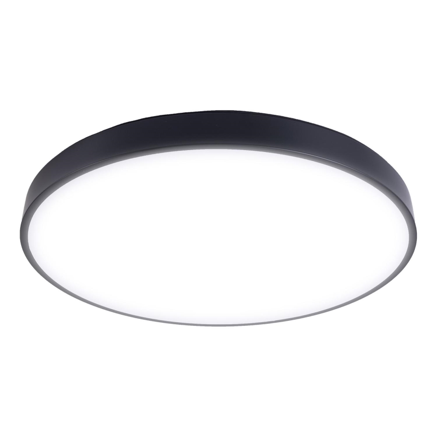 Dimmbare LED-Deckenleuchte LED/40W/230V 3000-6500K d 40 cm schwarz + Fernbedienung
