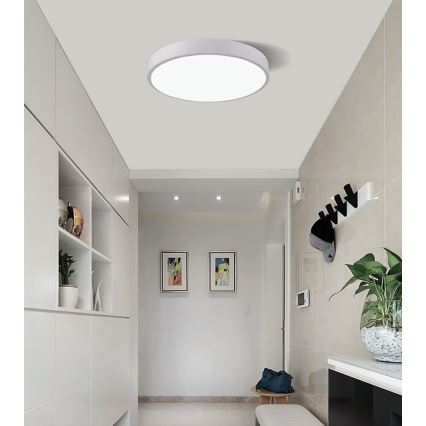 Dimmbare LED-Deckenleuchte LED/40W/230V 3000-6500K d 40 cm weiß + Fernbedienung