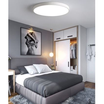 Dimmbare LED-Deckenleuchte LED/40W/230V 3000-6500K d 40 cm weiß + Fernbedienung