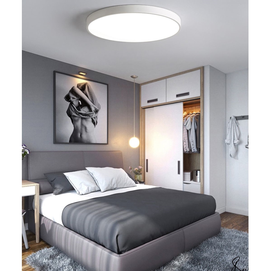 Dimmbare LED-Deckenleuchte LED/40W/230V 3000-6500K d 40 cm weiß + Fernbedienung