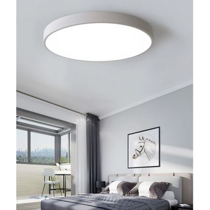 Dimmbare LED-Deckenleuchte LED/40W/230V 3000-6500K d 40 cm weiß + Fernbedienung