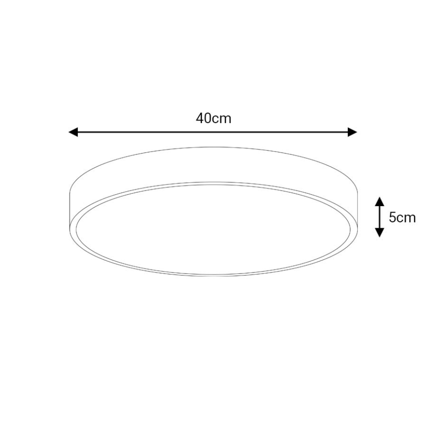 Dimmbare LED-Deckenleuchte LED/40W/230V 3000-6500K d 40 cm weiß + Fernbedienung