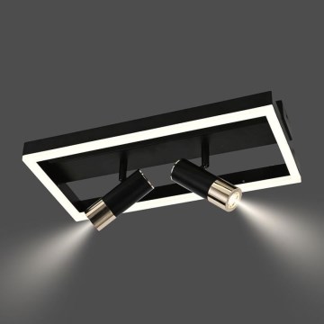 Dimmbare LED-Deckenleuchte LED/50W/230V 3000-6500K schwarz + Fernbedienung