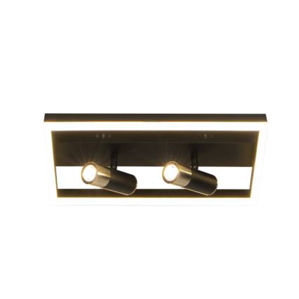Dimmbare LED-Deckenleuchte LED/50W/230V 3000-6500K schwarz + Fernbedienung