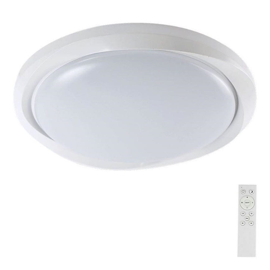 Dimmbare LED-Deckenleuchte LED/60W/230V 3000-6500K 49,2 cm weiß + Fernbedienung