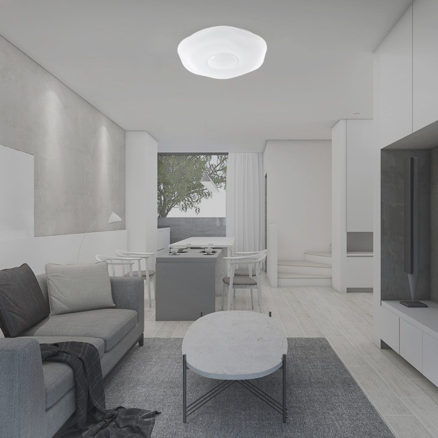 Dimmbare LED-Deckenleuchte LED/60W/230V 3000-6500K 50 cm weiß + Fernbedienung