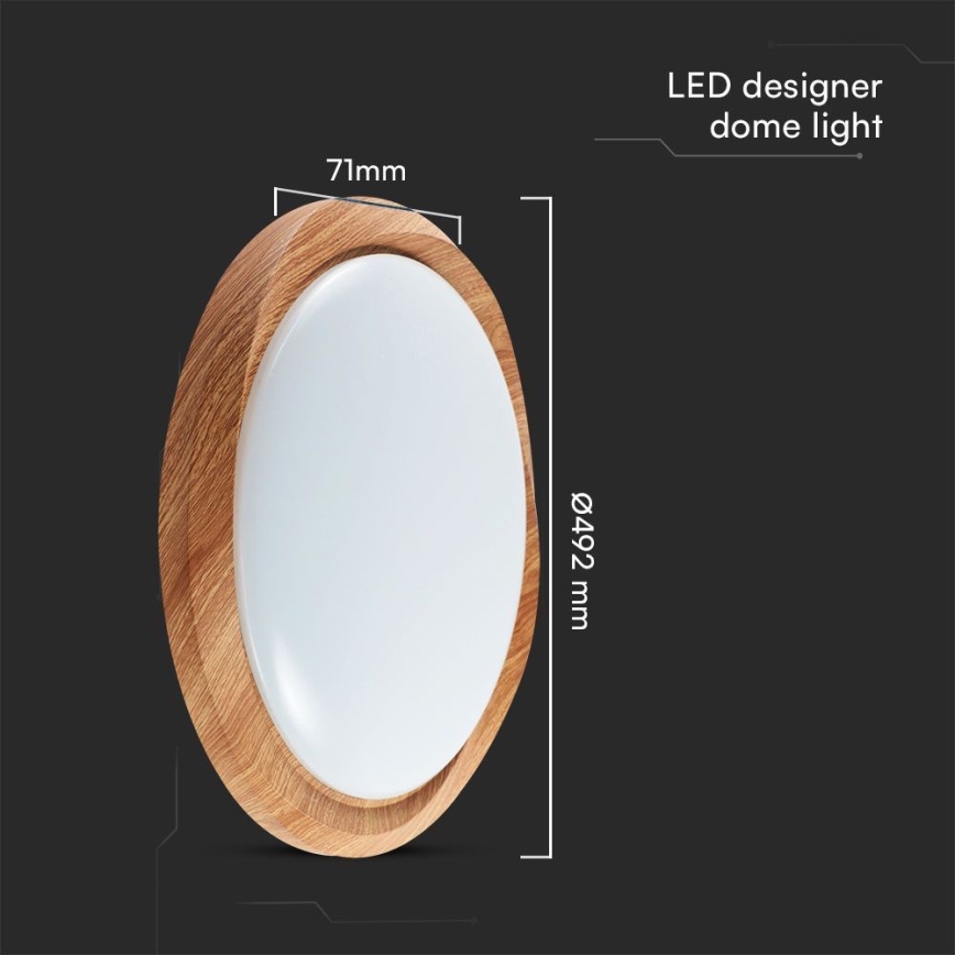 Dimmbare LED-Deckenleuchte LED/60W/230V 3000-6500K + Fernbedienung