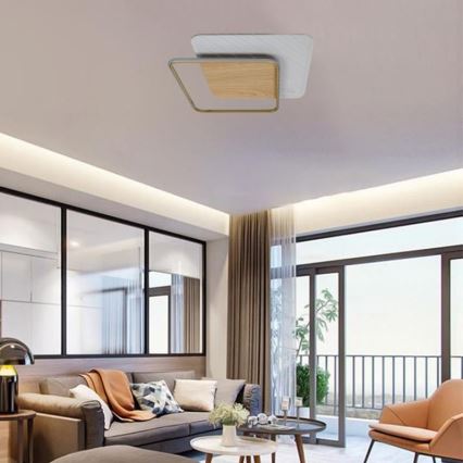 Dimmbare LED-Deckenleuchte LED/60W/230V 3000-6500K + Fernbedienung