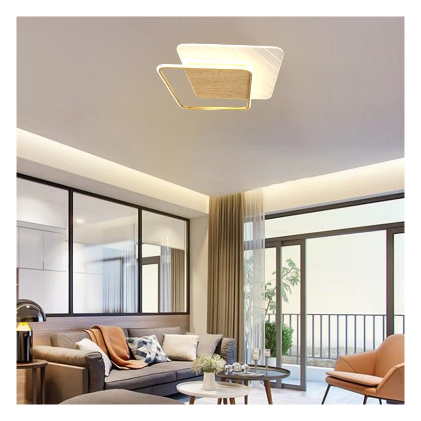 Dimmbare LED-Deckenleuchte LED/60W/230V 3000-6500K + Fernbedienung