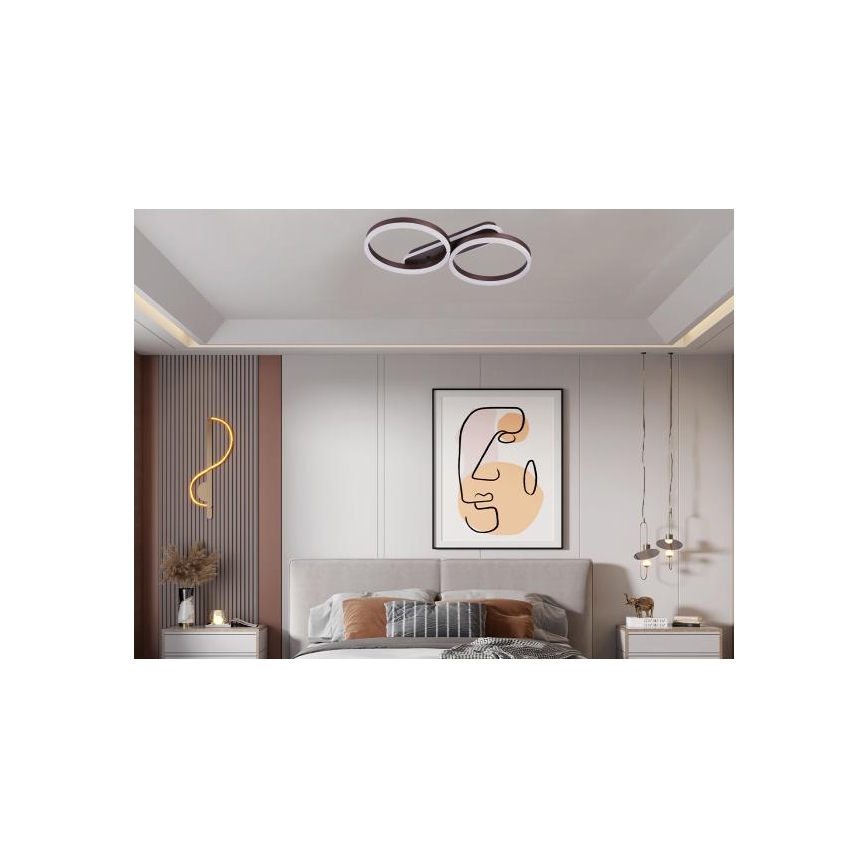 Dimmbare LED-Deckenleuchte LED/60W/230V 3000-6500K + Fernbedienung