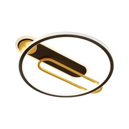 Dimmbare LED-Deckenleuchte LED/60W/230V 3000-6500K schwarz + Fernbedienung
