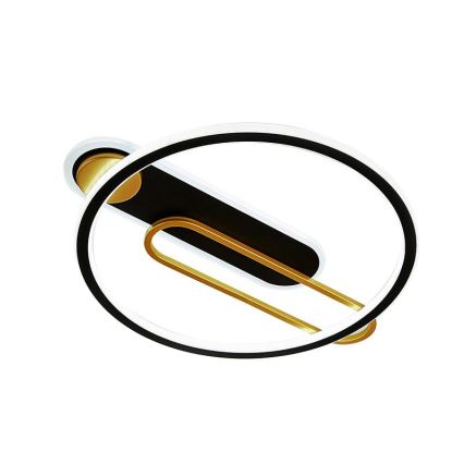 Dimmbare LED-Deckenleuchte LED/60W/230V 3000-6500K schwarz + Fernbedienung